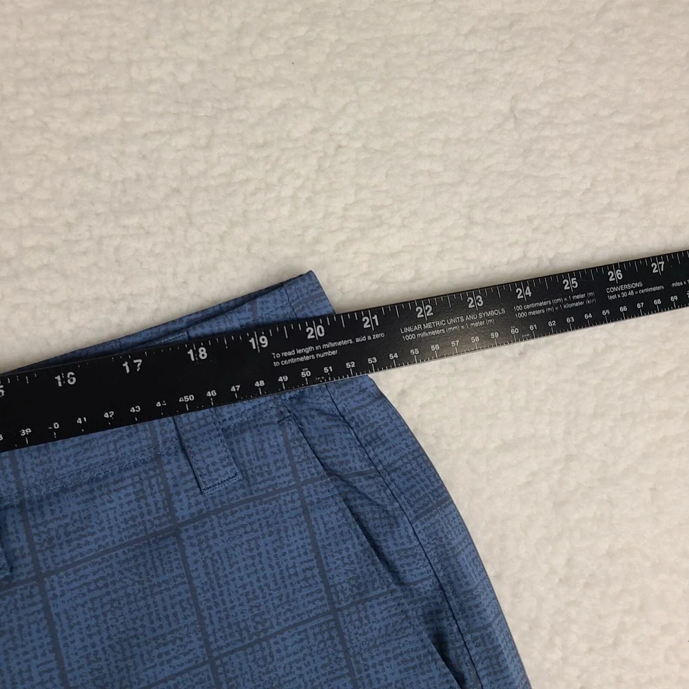 Callaway Shorts Mens 40 Blue Plaid 10